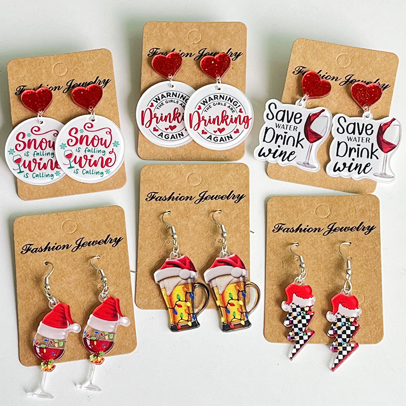 Anting Natal baru topi Natal a - Wine Beer Hat ulasan dan harga