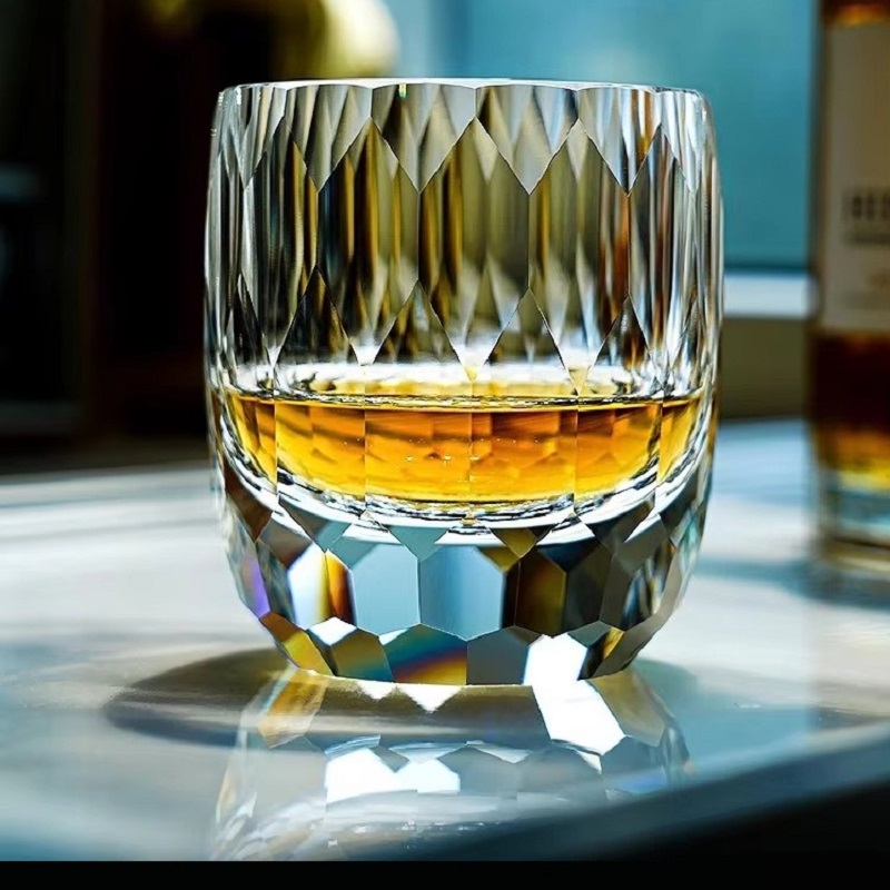 Gelas Wiski Kristal Ukiran Tan - Whisky Beer And Wine ulasan dan harga