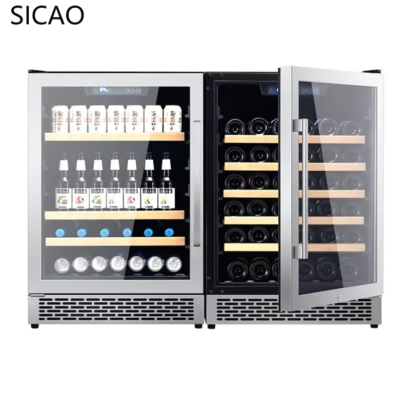 Kulkas Minuman 2 Pintu dengan  - Wine Beer Dual Zone ulasan dan harga