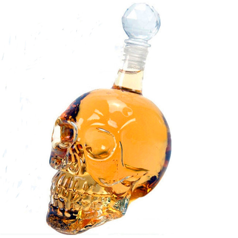 Botol kristal dekanter kepala  - Whisky Beer And Wine ulasan dan harga